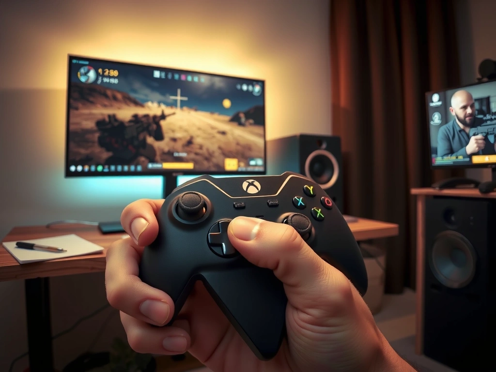 Controller da gaming in azione